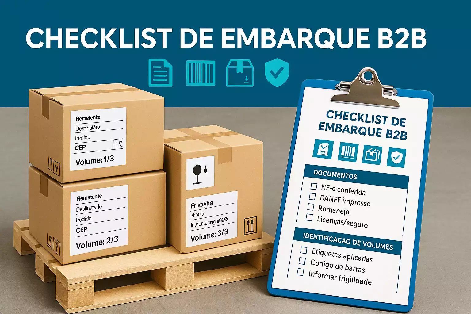 Checklist de embarque B2B